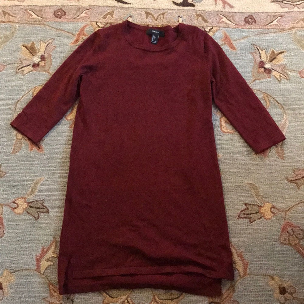 Maroon Sweater Dress